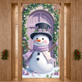 thumbnail image 2 of Decorative Design Christmas Snowman Holiday Banner for Winter Decoration Kids Party Celebration, 2 of 9