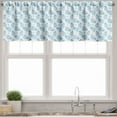 thumbnail image 3 of Ambesonne Animal Cartoon Valance & Curtain, Happy, 55"x30", Pale Blue Sky Blue White, 3 of 6