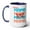 Blue, variant on Crabby Momma Two-Tone Coffee Mugs, 15oz