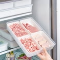 thumbnail image 3 of Refrigerator Storage Box with Lid Kitchen Food Grade PP Meat Compartment Sealed Box Freezing Special Frozen Meat Preservation Box, 3 of 5