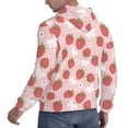 thumbnail image 6 of Naloa Floral Strawberr Men's Casual Hooded Collar Drawstring Hoodies Pullover Sweatshirts Casual Long Sleeve Shirts-3X-Large, 6 of 7