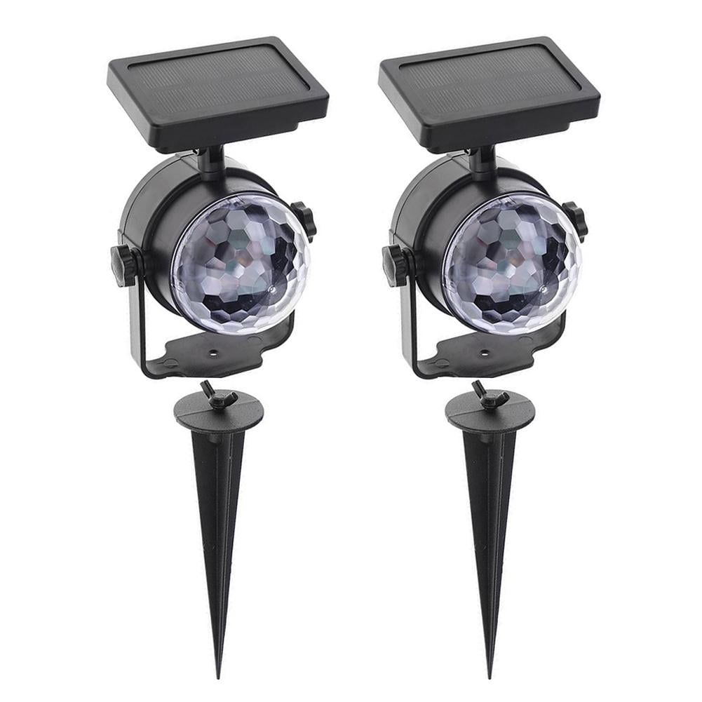 Solar Rotating Color Projection Lamp Outdoor Solar Lawn Light Garden