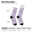 thumbnail image 2 of KLL Swan With Stars Print Cool Socks Men's Women's Crew Socks Funny Crazy Novelty Stockings, 2 of 6