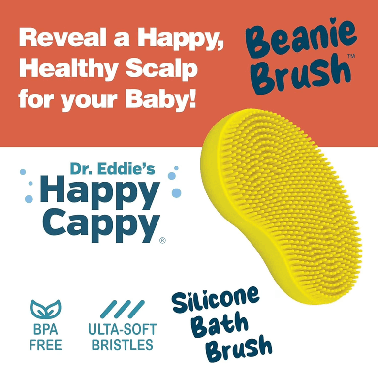 Happy Cappy Beanie Brush for Cradle Cap, Food-Grade Silicone photo 4