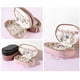 thumbnail image 3 of Joyero Minnieouse Collar Compartimentos Bolsillo Anillo Cremallera 2 capas Organizador Bolsa Azul oscuro, 3 of 6