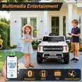 thumbnail image 5 of iYofe 12 Volt Ford F150 Raptor Powered Ride on Car Toy with Remote Control&Bluetooth, Black, 5 of 9
