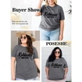 thumbnail image 4 of XCHQRTI Kindness Womens Shirt Plus Size Graphic Tees Short Sleeve Summer Casual T Shirt, 4 of 7