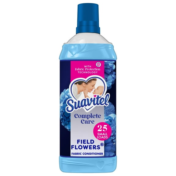 Suavitel Complete Liquid Fabric Softener, Fabric Conditioner, Field Flowers Scent, 25 fl oz Bottle