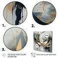 thumbnail image 3 of Designart "Soft Colors Marble Abstract IV" Abstract Marble Wall Art For Bathroom, 3 of 5