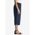 thumbnail image 2 of Jessica London Women's Plus Size Wide-Leg Crop Crepe Pants, 2 of 4