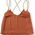 thumbnail image 4 of Aeropostale Womens Charseuse Cami Tank Top, Orange, Juniors, X-Small, 4 of 4