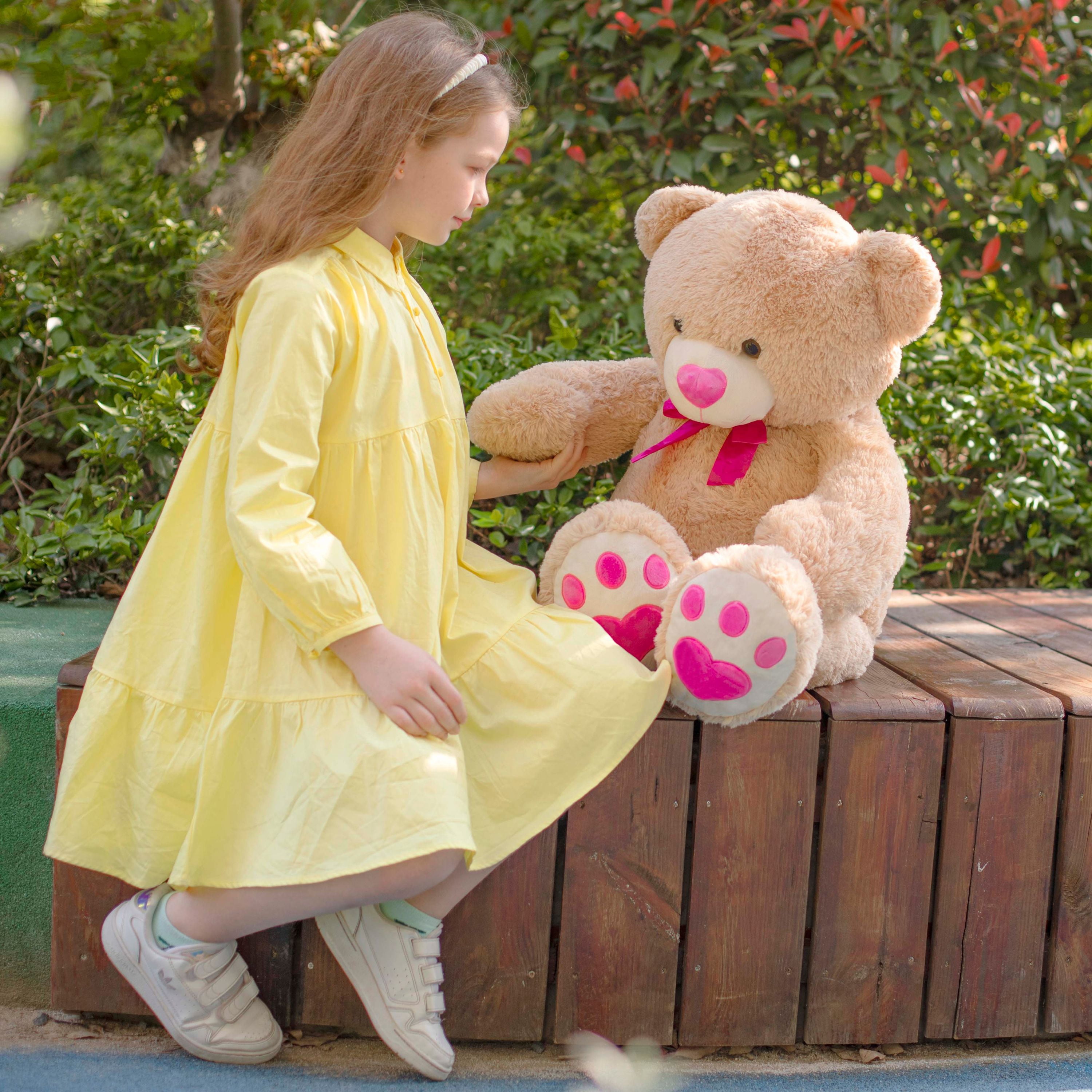 Muiteiur Giant Teddy Bear 36'' Giant Stuffed Animal Big Bear Plush Toy