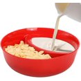 thumbnail image 1 of Snack and Dip Bowls - Dip Snack Bowl, Anti-Soggy Cereal Bowl, Snack and Dip Bowls | Stackable Plate with Dipping Section, Cracker Bowls Divided Platters, Bread Dipping Bowls, 1 of 1