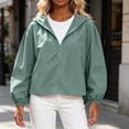 thumbnail image 2 of KyCheLot Women's Plus Size Coats Long Sleeve Zip up Solid Color Hoodie Jackets Loose Breathable Workout Clothes, 2 of 6