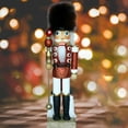 thumbnail image 4 of Wood Nutcracker Soldier Christmas Ornaments Traditional Hand Painted Festive Baoblaze soldado cascanueces, 4 of 8