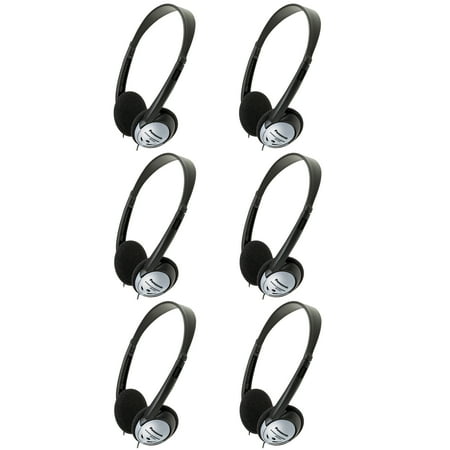 6 Pack Panasonic RP-HT21 Lightweight Headphones With XBS