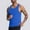 Blue, variant on SSAAVKUY Men's Eyelet Tank Top Quick Dry Summer Workout Muscle Sleeveless Shirts for Swim Beach Bodybuilding Shirts Blue XXL