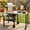 Black(W/ DRAWER), variant on MEETFAV Foldable Outdoor Grill Cart Patio with Trash Rack, Drawer, Foldable Top & Storage Space Prep Station BBQ Cart for Backyard, Patio, Gray
