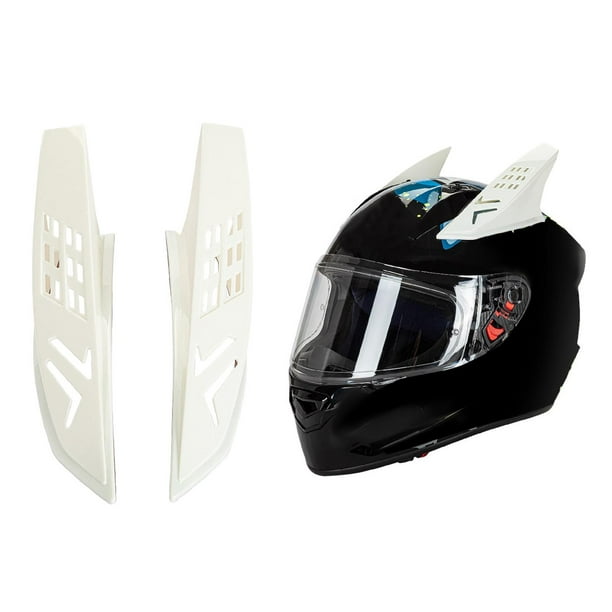 3x Casco De Motocicleta De Plástico, Orejas, Cuernos, Piezas