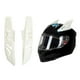 thumbnail image 3 of Cuernos de plástico para casco, piezas decorativas punk para moto, adhesivo fuerte blanco, 3 of 9