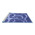 thumbnail image 2 of Ahgly Company Machine Washable Indoor Rectangle Abstract Blue Contemporary Area Rugs, 8' x 12', 2 of 4