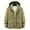 Khaki, variant on SwiftWear Men's Jacket Fashion Solid Color Pockets Zip-Up Long Sleeve Hooded Casual Outwear Coat Black M
