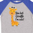 thumbnail image 4 of Inktastic You Bet Giraffe I'm Cute Boys or Girls Toddler T-Shirt, 4 of 5