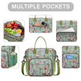thumbnail image 2 of Pioneer Flower Floral Print Pattern Womens Lunch Box for Work,Insulated Large Lunch Bag for Tween and Teen,Loncheras Para Mujer,Leakproof Adult Lunch Bag for Work,Beach,Travel,Picnic,Camping, 2 of 7