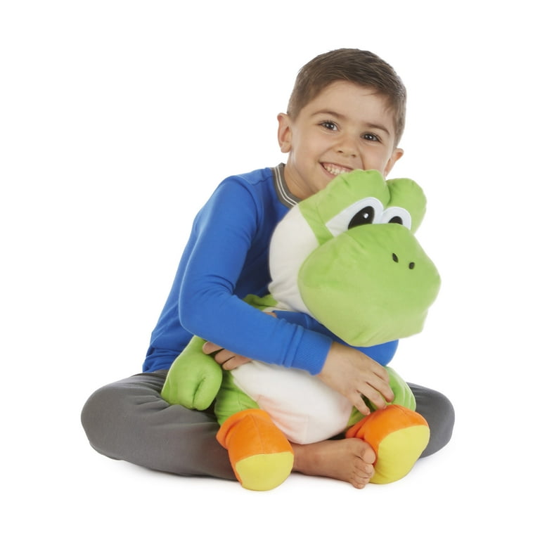 Super Mario Kids Yoshi Bedding Plush Cuddle and Decorative Pillow Buddy,  Green, Nintendo 