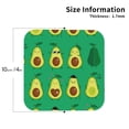 thumbnail image 2 of Lsque Cartoon Fruit 1 Pattern 4" Drink Coasters Set of 4, PVC Leather Absorbent Coasters, Table Coaster Set Decorative Coffee Cup Coasters Housewarming Gift -Square, 2 of 6