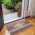 thumbnail image 2 of Boho Red Southwestern Ethnic Pattern Door Rugs,Washable Non Slip Door Mats Indoor,Decorative Door Mats,Entry Mat Indoor for Entrance,Bedroom,Kitchen,Bathroom,17"x30", 2 of 6