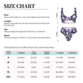 thumbnail image 2 of Kdxio Skull mushroom rainbow space Print Women's 2 Piece High Waisted Wrap Spaghetti Strap Summer Swimsuit Bikini Set-Large, 2 of 5
