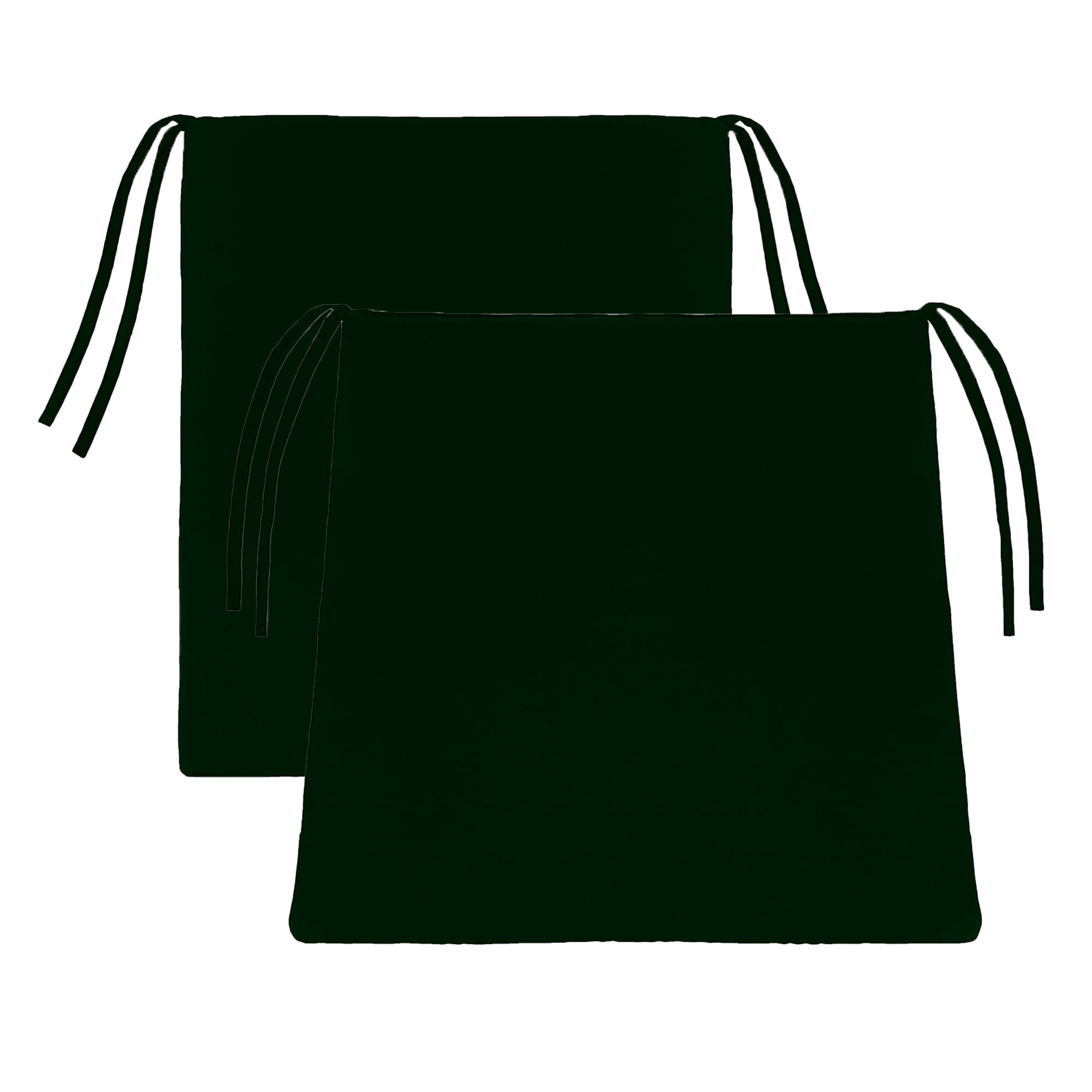 Jordan Manufacturing 39" x 20" Forest Green Solid Rectangular Tapered Outdoor Rocking Chair Cushion Set with Ties