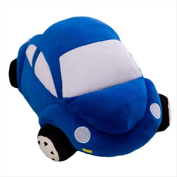 Almohada de Peluche de Coche, Almohada de Peluche de Coche de , Artículos de Decoración para Sofá, Dormitorio, Regalos Navideños para Niños, Azul