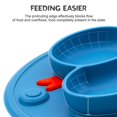 thumbnail image 3 of Silicone Separate Toddler Baby Plates - Portable Non-Slip Suction Cups for Kids Babies and Kids BPA Free Baby Plates Blue, 3 of 5