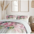 thumbnail image 6 of Ambesonne Peony Duvet Cover Sets, Watercolor Romantic Flowers, 2-King, Pale Pink Taupe, 6 of 7