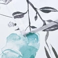 thumbnail image 6 of Alishomtll Teal Gray Watercolor Floral Printed Balloon Adjustable Tie Up Valances Curtains, 42 x 63 Inch, 6 of 6