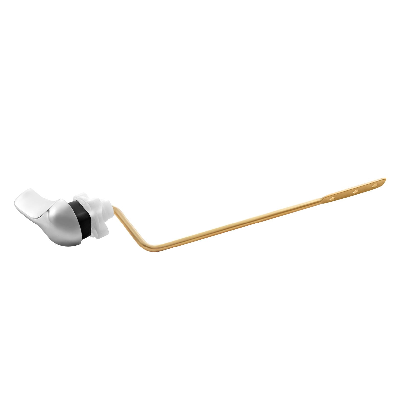 Universal Toilet Flush Handle Chrome Plated Metal, Rust Resistant Toilet Lever Replacement, Easy Install Metal Handle Repair Kit for Standard Toilets