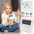 thumbnail image 2 of Miyuadkai Timer Clearance Timer Cl Room Timer for Kids Kitchen Timer Digital for Cooking Egg Study Teacher Exercise Oven Baking Cook Desk (Aaa Battery Not included) Home Decor White, 2 of 9