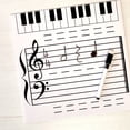 thumbnail image 5 of Pizarra borrable con pegatinas de notas magnéticas Pizarra de notas musicales Tiempo de servicio prolongado Tablero de escritura de notas musicales para Vogacara EL010508-00, 5 of 5