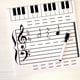 thumbnail image 5 of Pizarra Borrable Con Pegatinas De Notas Magnéticas Pizarra De Notas Musicales Tiempo De Servicio Prolongado Pizarra De Escritura De Notas Musicales Para Regalos De Niños Kearding EL010508-00, 5 of 5