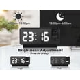 thumbnail image 5 of LIZZ Projection Alarm Clocks for Bedrooms,LED Digital Clock with 180° Rotatable Projector on Ceiling Wall,Snooze Model,12/24H,2-Level Brightness Indoor Temperature for Heavy Sleepers Adults, 5 of 7