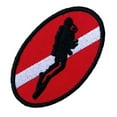 thumbnail image 1 of Dive Flag Badge Patch Scuba Diving Dive Iron On Embroidered Dive Flag Patch, 1 of 8