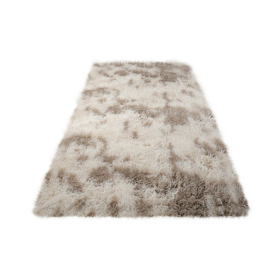 Tie-Dyed Runner Rug for Bedroom, Indoor Modern Fluffy Area Rugs Fuzzy Carpet for Hallway Bedside, Non-Slip Shaggy Plush Rug for Dorm Living Room, 24"*63"