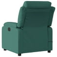 thumbnail image 2 of vidaXL Fauteuil Inclinable de Massage Tissu Vert Foncé, 2 of 5