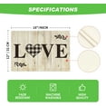 thumbnail image 6 of mubwai Love Family Home Together Buffalo Plaid Placemats Set of 4, 12x18 Inch Farmhouse Table Mats Party Kitchen Dining Decoration, 6 of 7