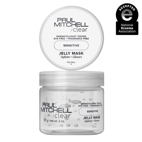 Paul Mitchell Clear Jelly Mask, Fragrance Free Hair Mask, For Sensitive Scalp Skin, 2 OZ