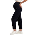 thumbnail image 2 of Hilenly Maternity Jeans Over Belly Stretch Comfy Loose Pregnancy Denim Pants Straight Leg Jean Pants with Pockets Maternity Pants for Work, 2 of 2
