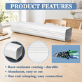 Gutter Color White 2 3 X 4 Inch 15 White Gutter Downspout Extensions - Walmart.com