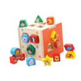 thumbnail image 2 of Juguete clasificador de formas, juguetes de madera, cubo de aprendizaje de madera, reconocimiento de colores, habilidades motoras finas con bloques de, 2 of 8